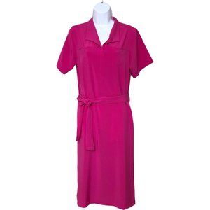 Exofficio Kizmet shirt dress pink UPF 50 tie belt
